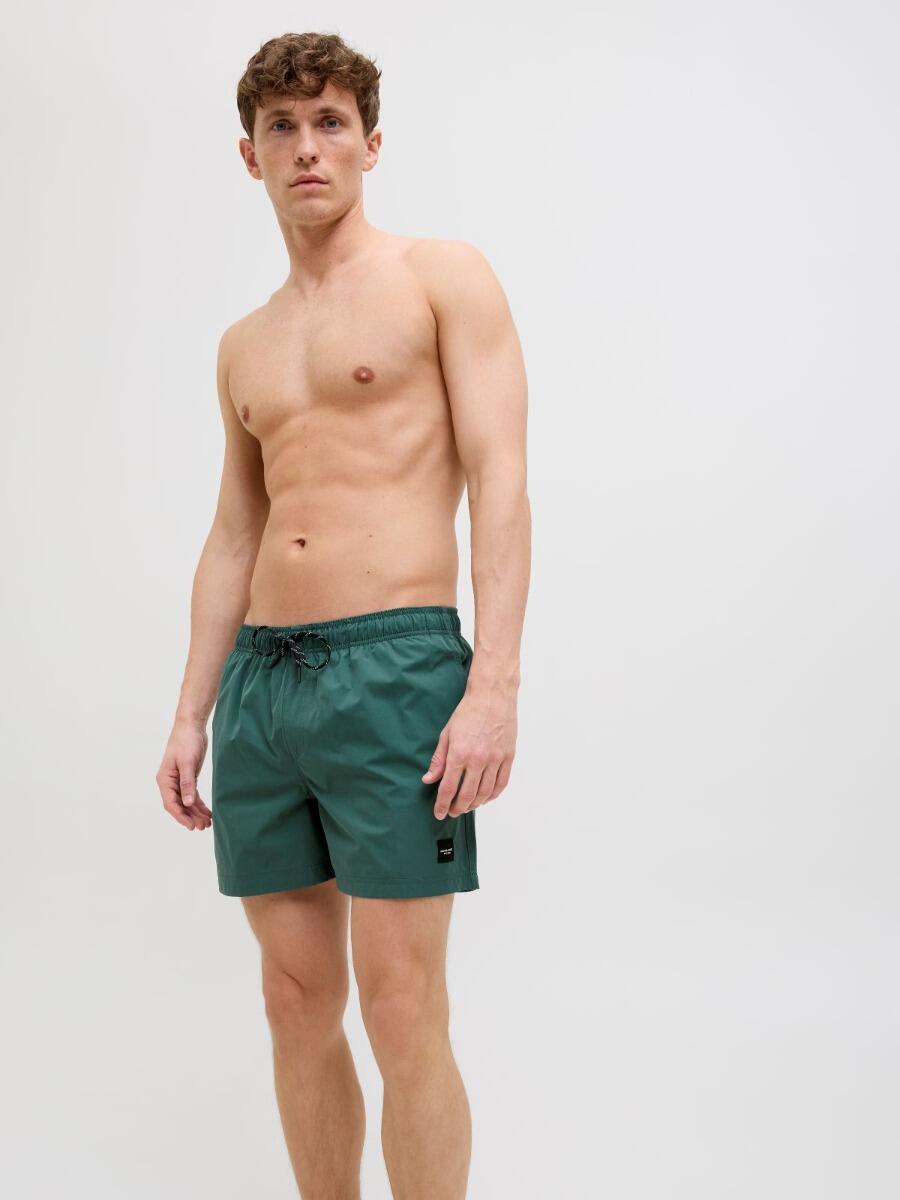 JACK&JONES Zwembroek heren JPSTMAUI Solid AKM Mallard Groen