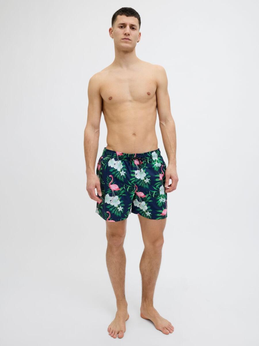 JACK&JONES Zwembroek heren JPSTMAUI Novelty AOP Marine Blazer