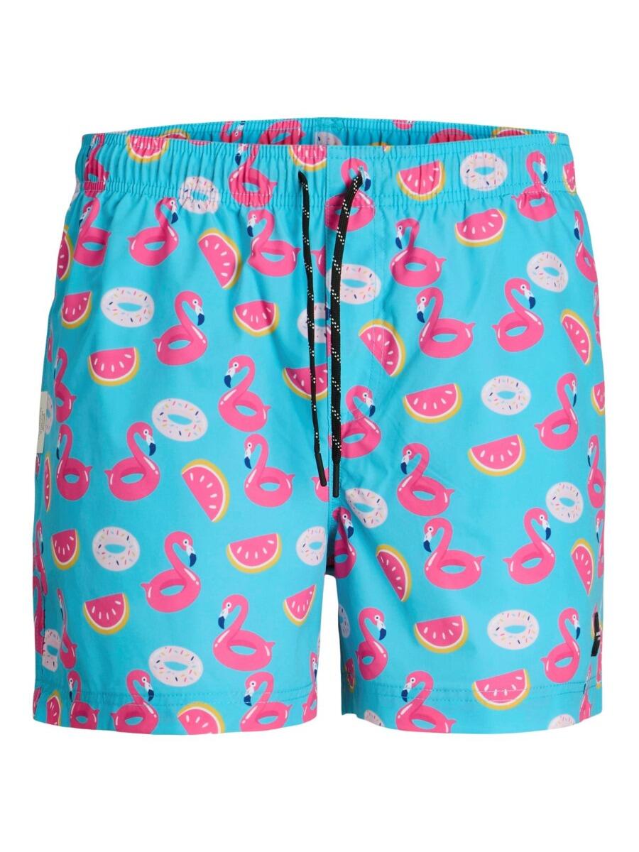 Short de bain homme JPSTMAUI Novelty AOP Scuba Blue 7/7