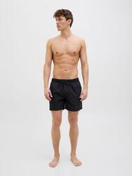 Short de bain homme JPSTMAUI Solid AKM Noir