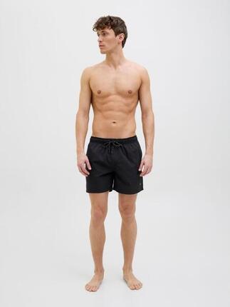 Short de bain homme JPSTMAUI Solid AKM Noir