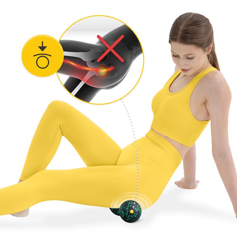 Minge dublă pentru masaj EPP 4FIZJO 8 cm