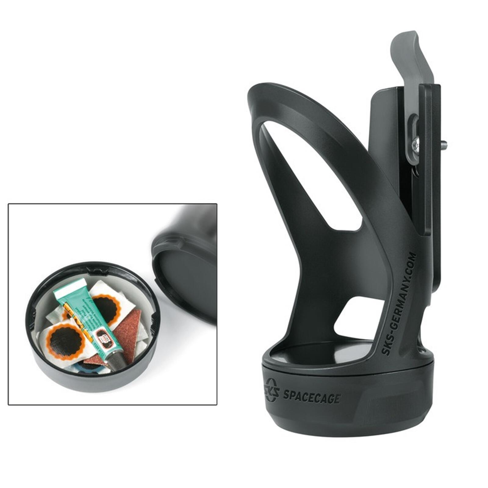 SKS Bidonhouder Spacecage Pvc Zwart