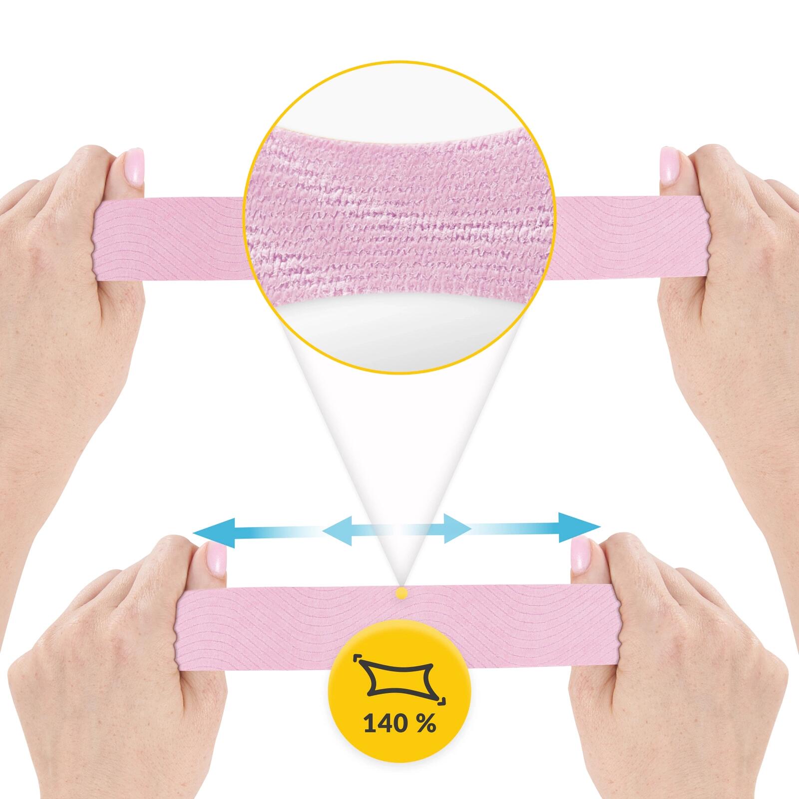 Kinesiologie Tape 5 cm x 5 m Physiotape Wasserfest Sporttape 4FIZJO 4/7