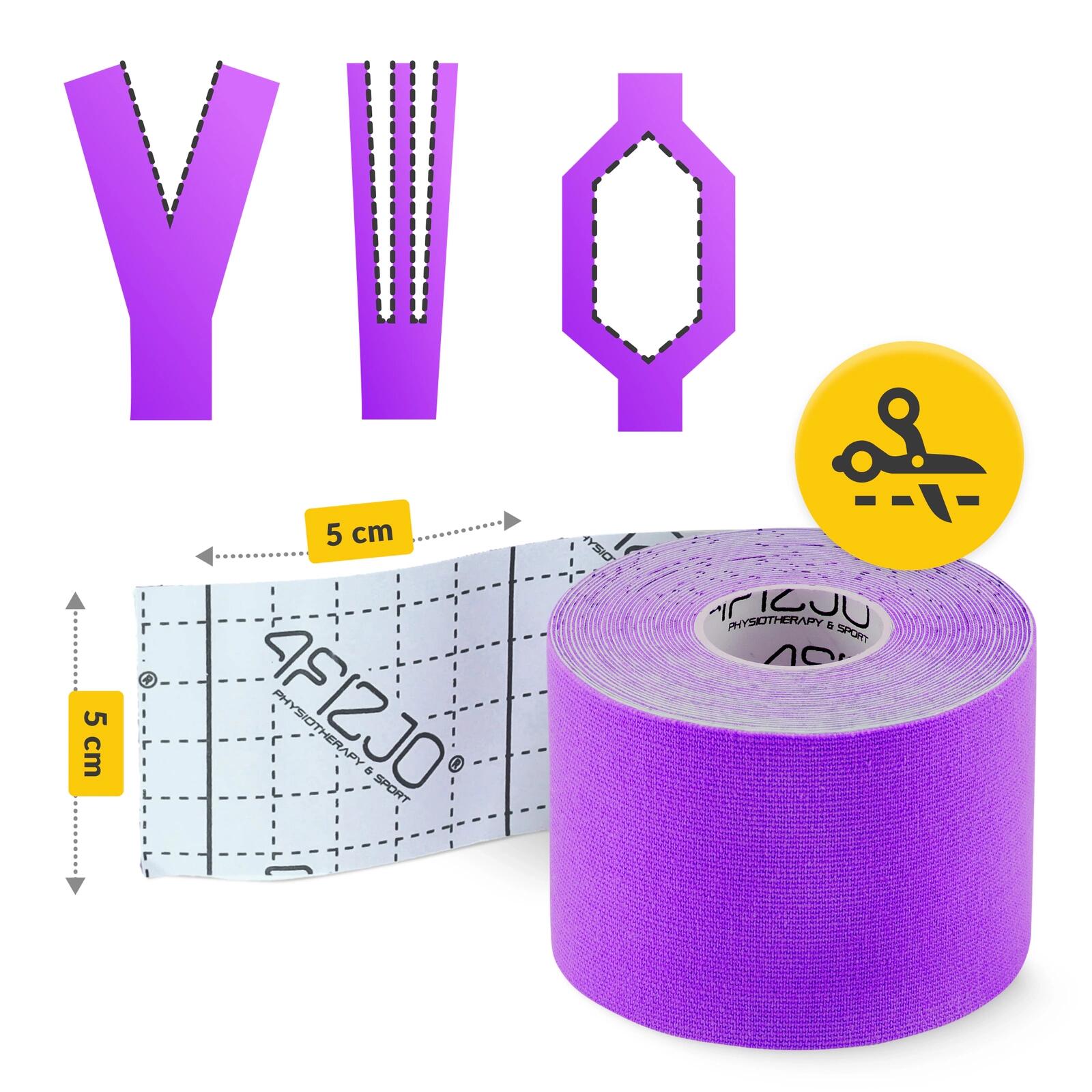 Kinesiologie Tape 5 cm x 5 m Physiotape Wasserfest Sporttape 4FIZJO 7/7