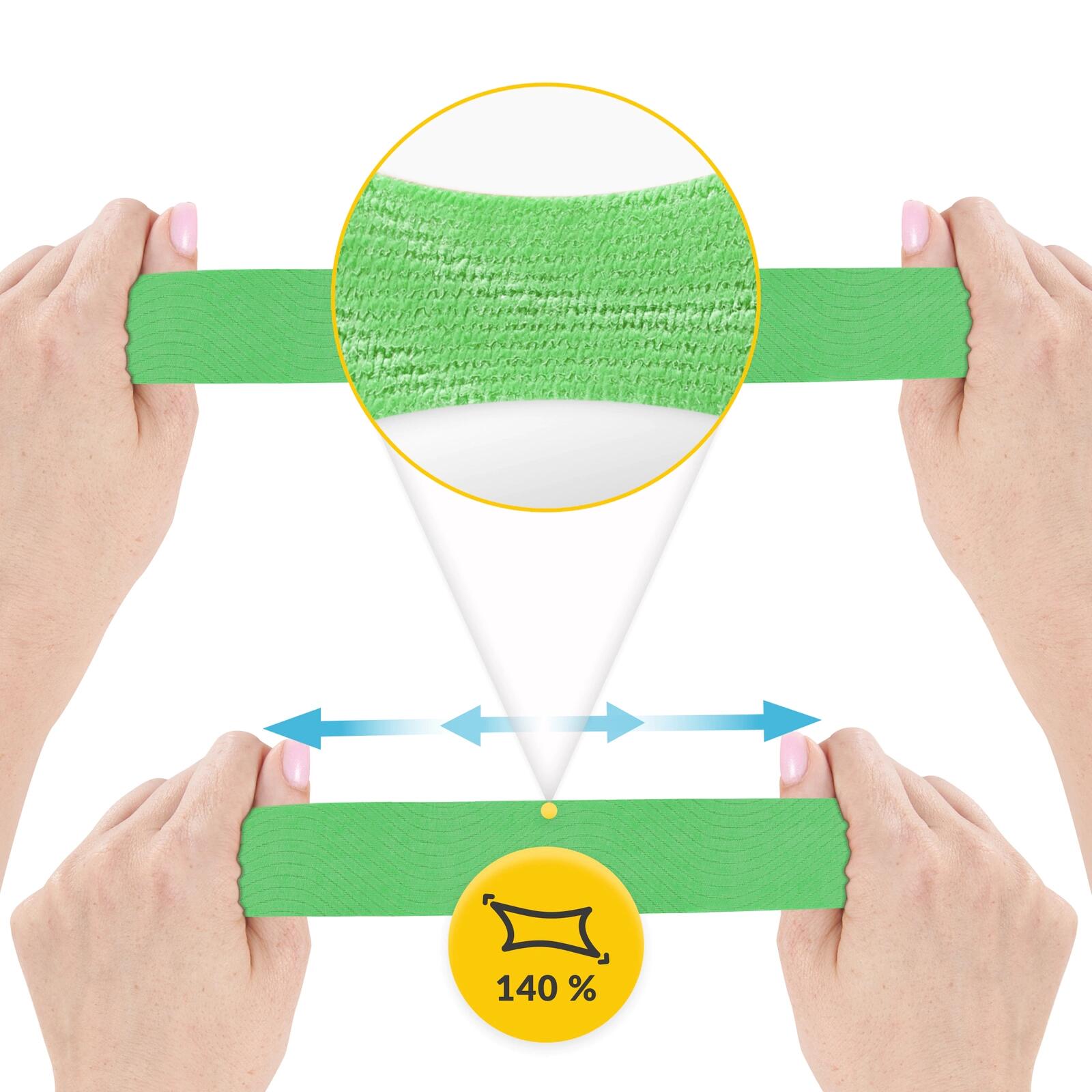 Kinesiologie Tape 5 cm x 5 m Physiotape Wasserfest Sporttape 4FIZJO 4/7