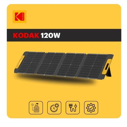 Panneau Solaire Portable KODAK 120W - Rendement 23% - Étanche IP65