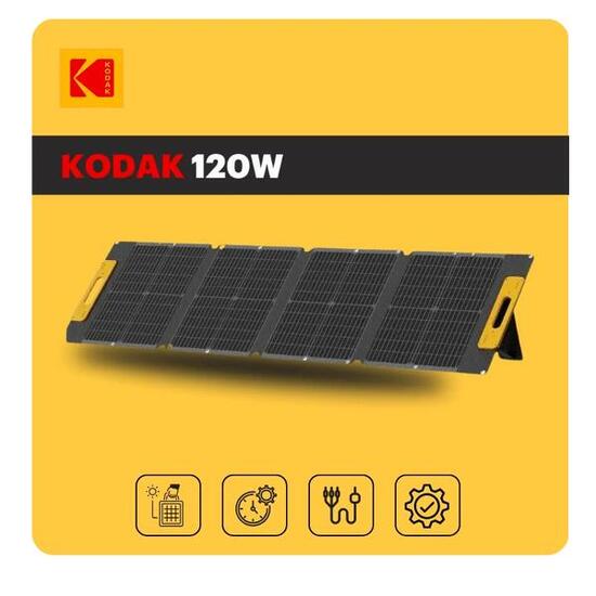 Panneau Solaire Portable KODAK 120W - Rendement 23% - Étanche IP65