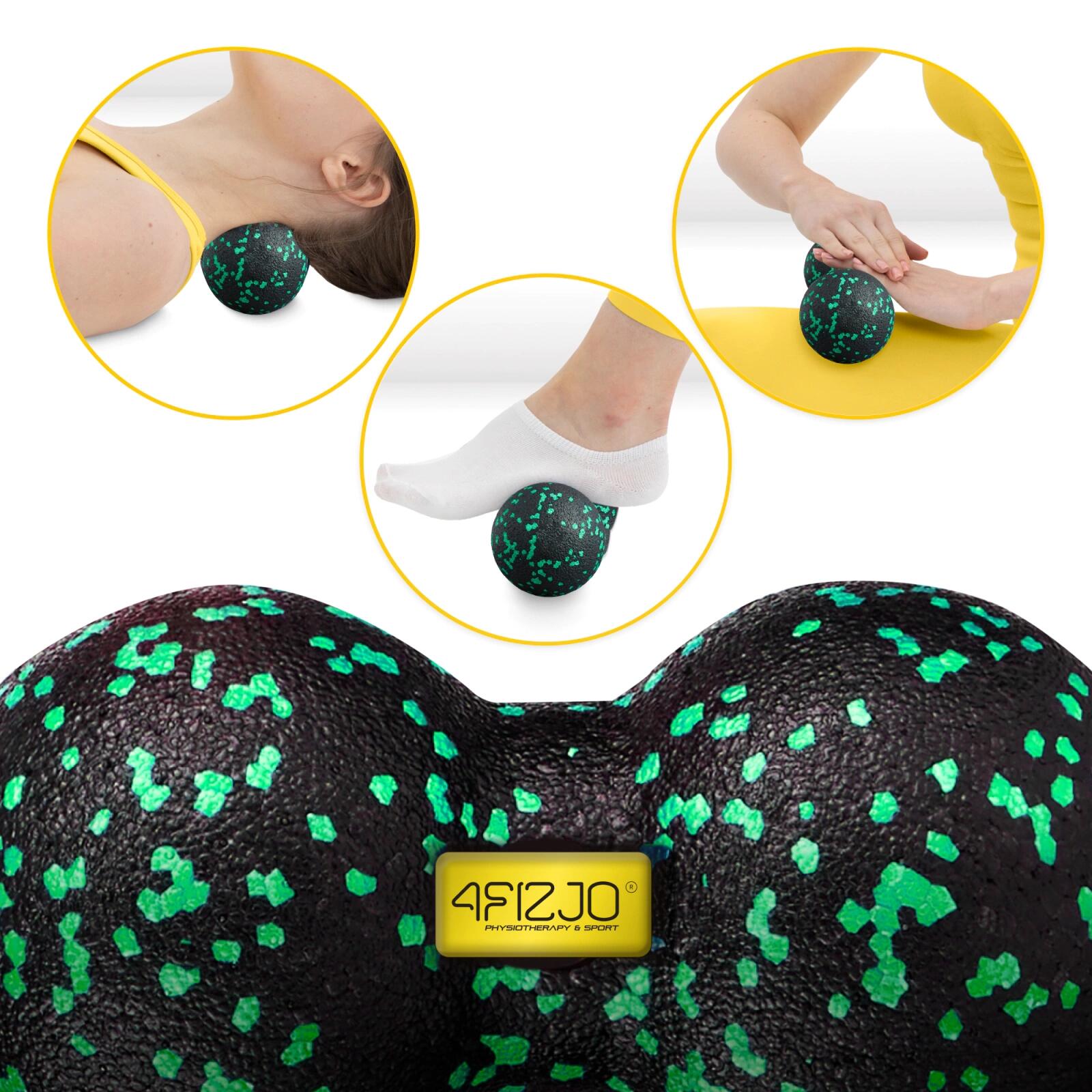 Duoball 12cm EPP Doppel-Faszienball Rückenmassage Massageball 4FIZJO 4/7