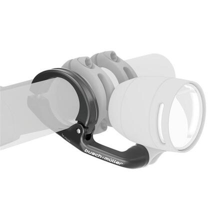 Busch + Müller aluminiowy uchwyt lampy na kierownicę 25,4/31,8 mm czarny