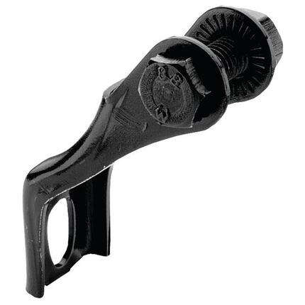 Uchwyt przedniej lampy Busch + Müller 471 krótki czarny do V-brake