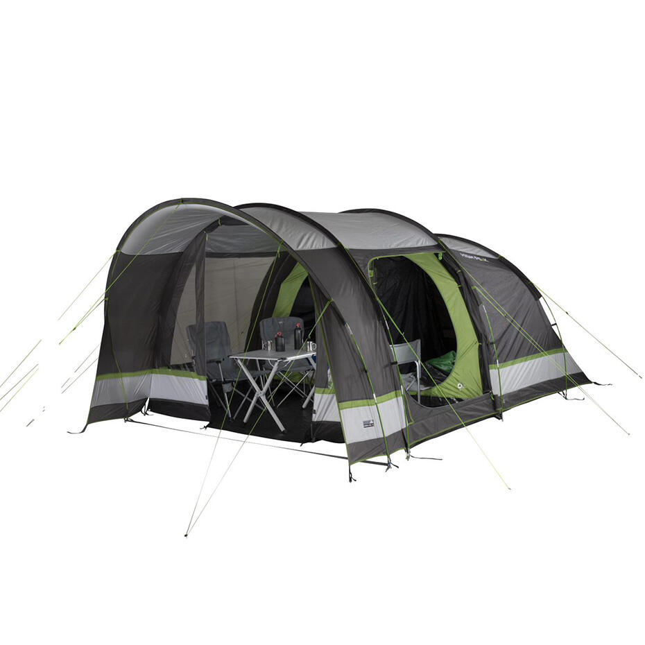 Familienzelt Brixen 5.0 light grey-dark grey-green 4/8