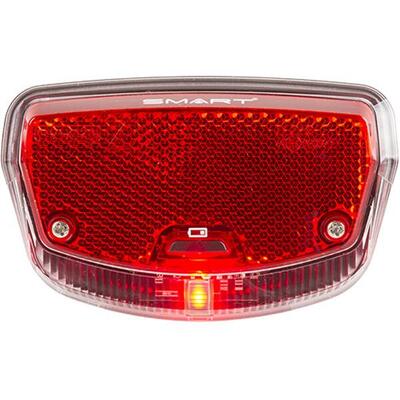 Smart led achterlicht. montage 80mm. incl. batterijen (hangverpakking).