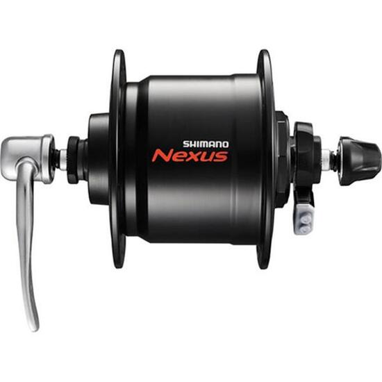 Shimano Nabendynamo NEXUS DH-C3000-3N-QR, 32 Loch Schnellspanner, schwarz