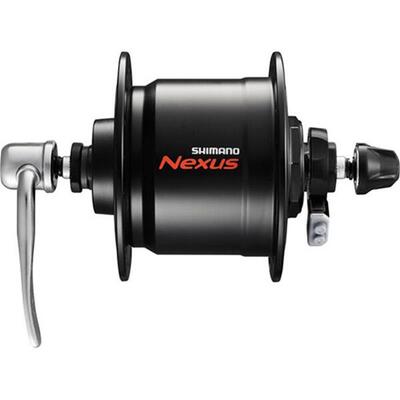 Shimano Nabendynamo NEXUS DH-C3000-3N-QR. 32 Loch Schnellspanner. schwarz