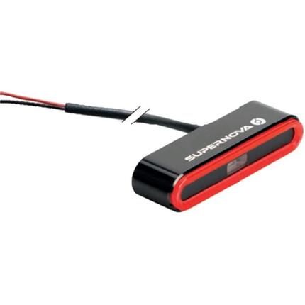 Supernova E-Bike-Rücklicht TL3 PRO, E-25 LED, schwarz, Bremslicht, 6-12V, 50mm