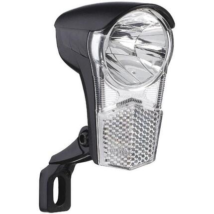 Büchel phare LED pour dynamo Uni LED env. 15 lux avec support et interrupteur