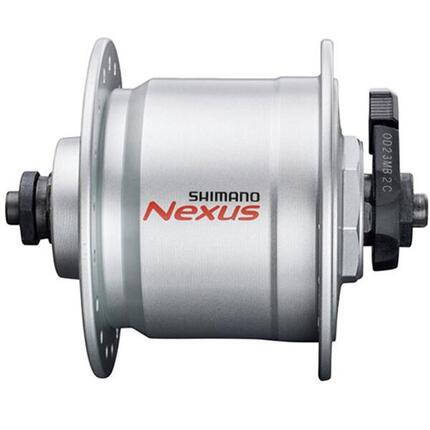 Shimano Nabendynamo NEXUS DH-C3000-3N-QR, 36 Loch Schnellspanner, silber