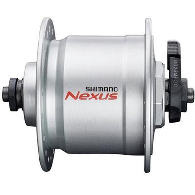 Shimano Nabendynamo NEXUS DH-C3000-3N-QR. 36 Loch Schnellspanner. silber