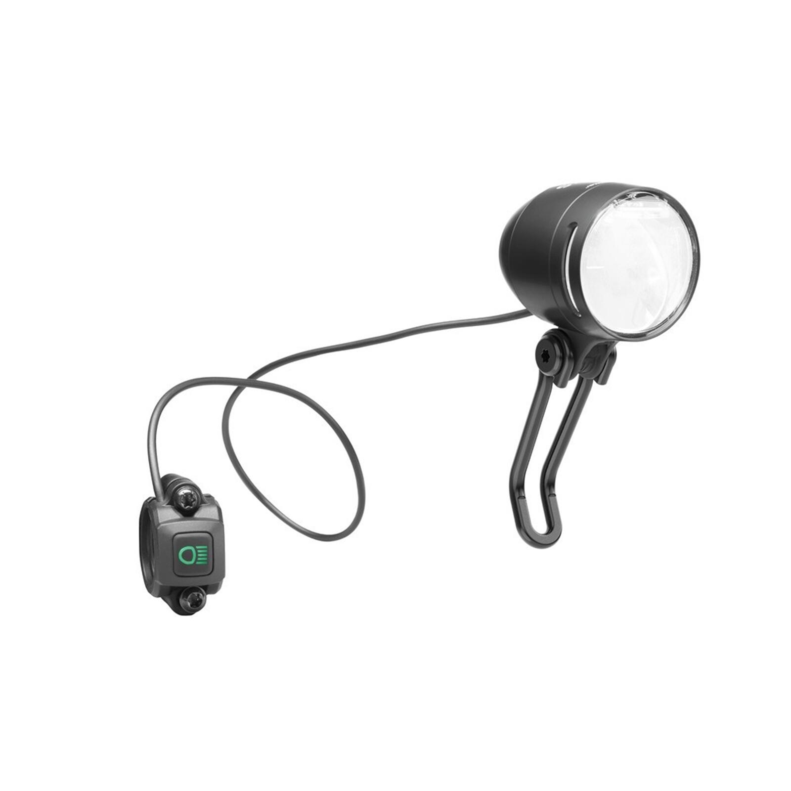 Busch + Müller - Phare Lumotec Iq-xs Feu De Route Pour Vélo Électrique 9-48 Volt - 100/150 Lux - Éclairage Vélo - Noir - No Size - Decathlon