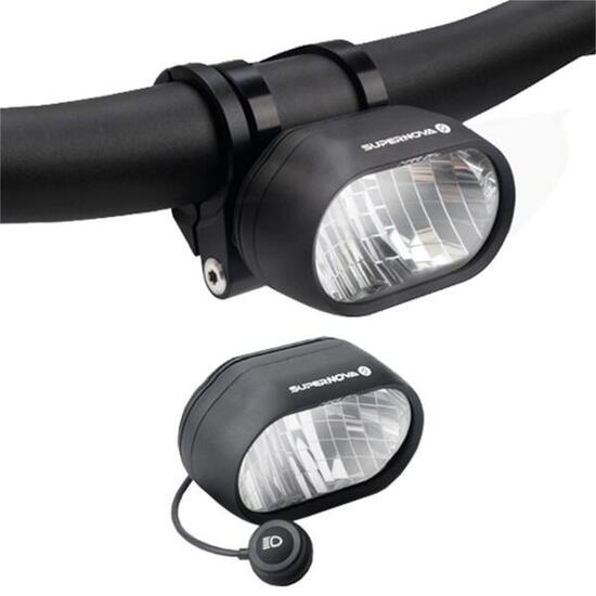 Supernova Dynamo-Scheinwerfer M99 DY PRO schwarz, Stand-/Fernlicht, 200 lx