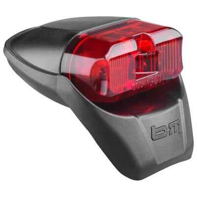 Busch & Müller LED Dynamo Rücklicht für Schutzblechmontage. Schwarz