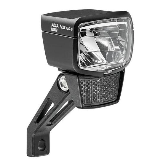 Phare LED pour e-bike AXA Nxt 130 6-48V, 130 lux, fixation fourche/guidon