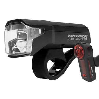 Trelock verlichtings set lighthammer ls 480 ls 740 80 lux