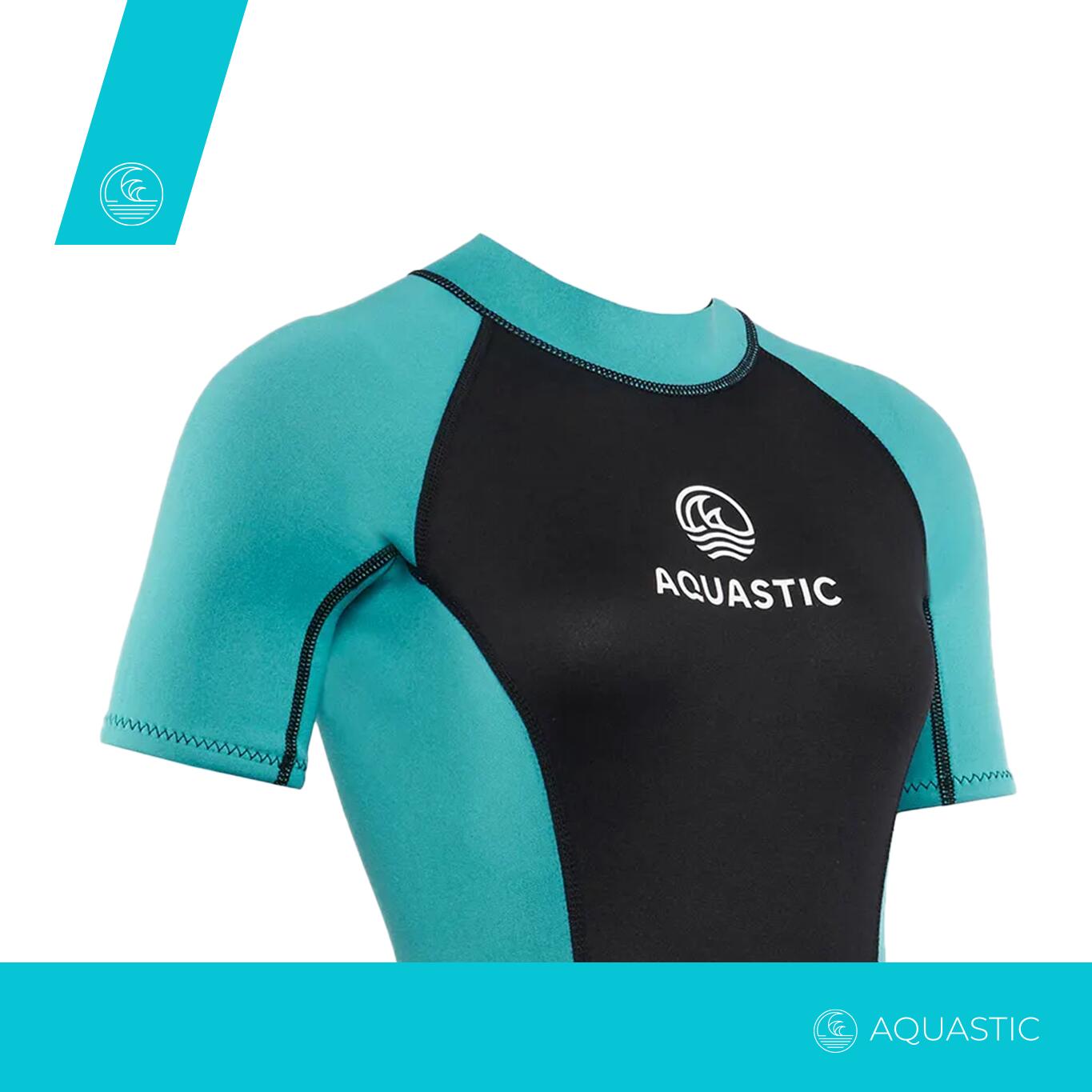 Damen Schwimm-Neoprenanzug AQUASTIC Wavey WMNS 2 mm 2/7