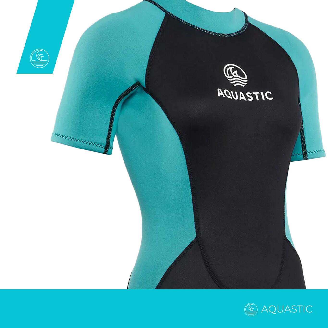 Damen Schwimm-Neoprenanzug AQUASTIC Wavey WMNS 2 mm 3/7