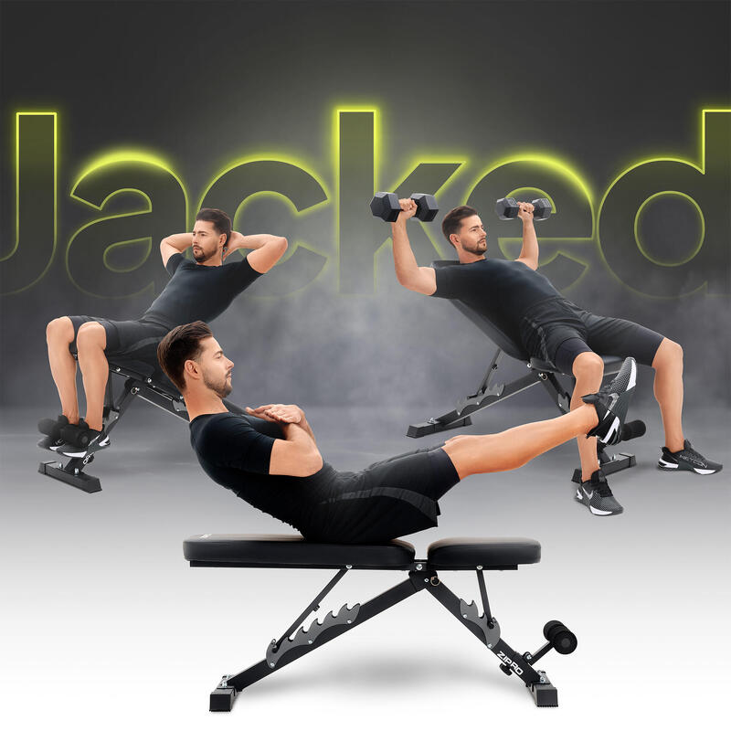 Bancă bodybuilding pliabilă Zipro Jacked multiposizione