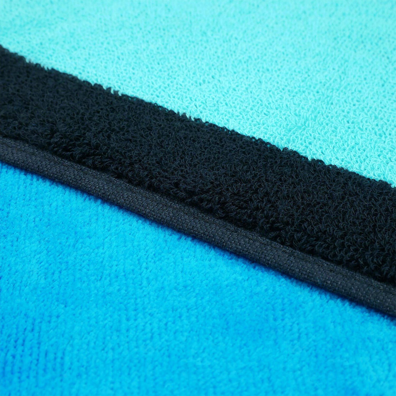 Serviette de plage éponge velours Jacquard - Happy Blue - 100x175cm - 470g/m² 4/4