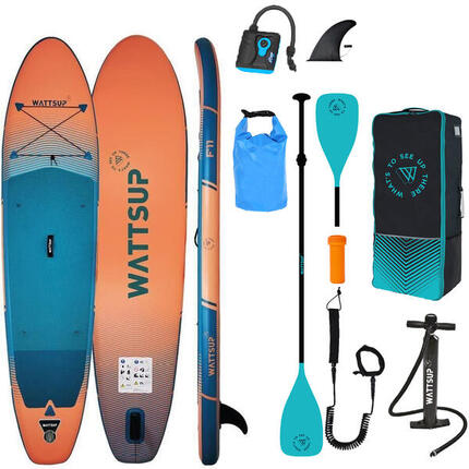 Deska SUP allround unisex WATTSUP F11 MINICOMBO z pompką elektryczną i torbą