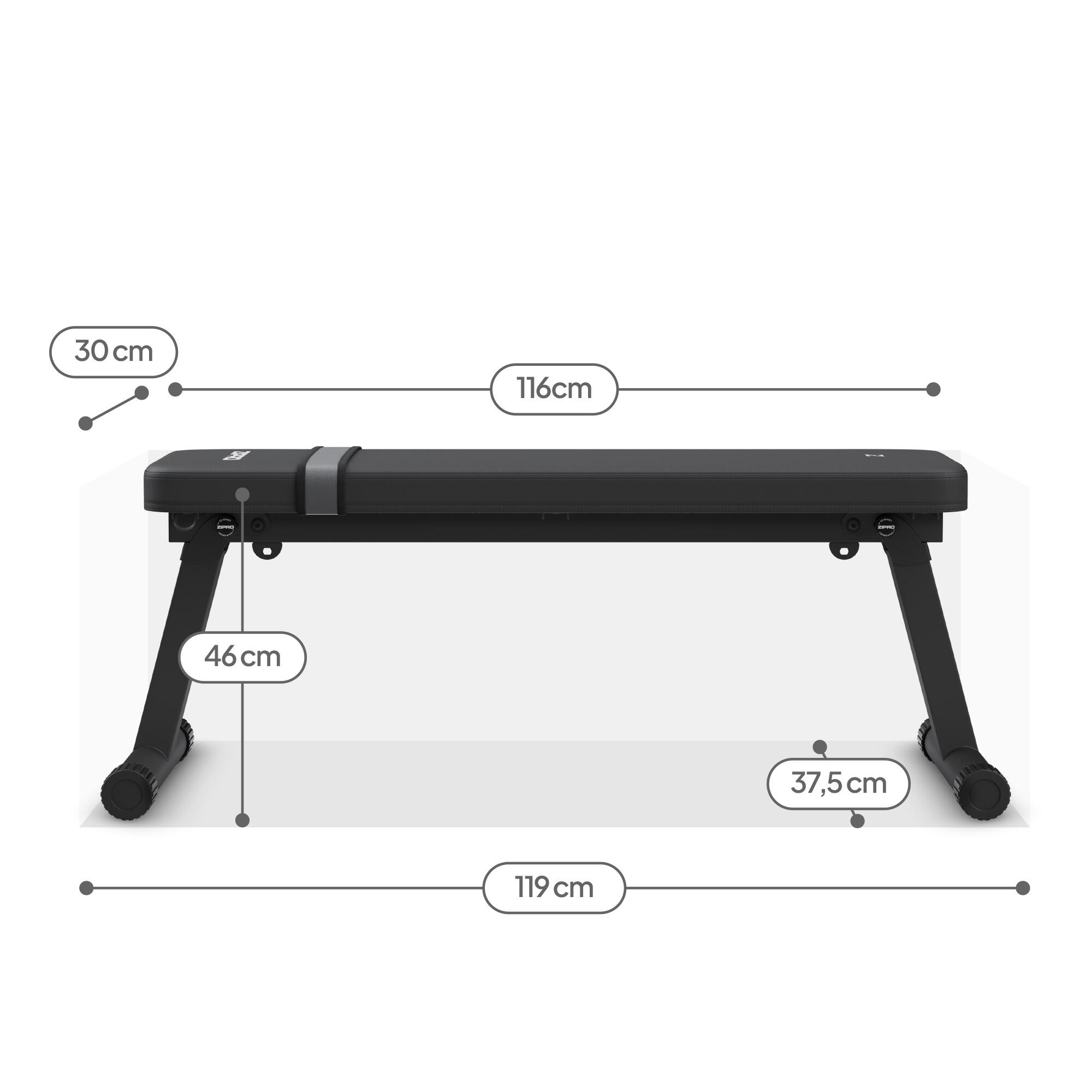 Fitnessbank Zipro Plank inklapbare trainingsbank 6/8
