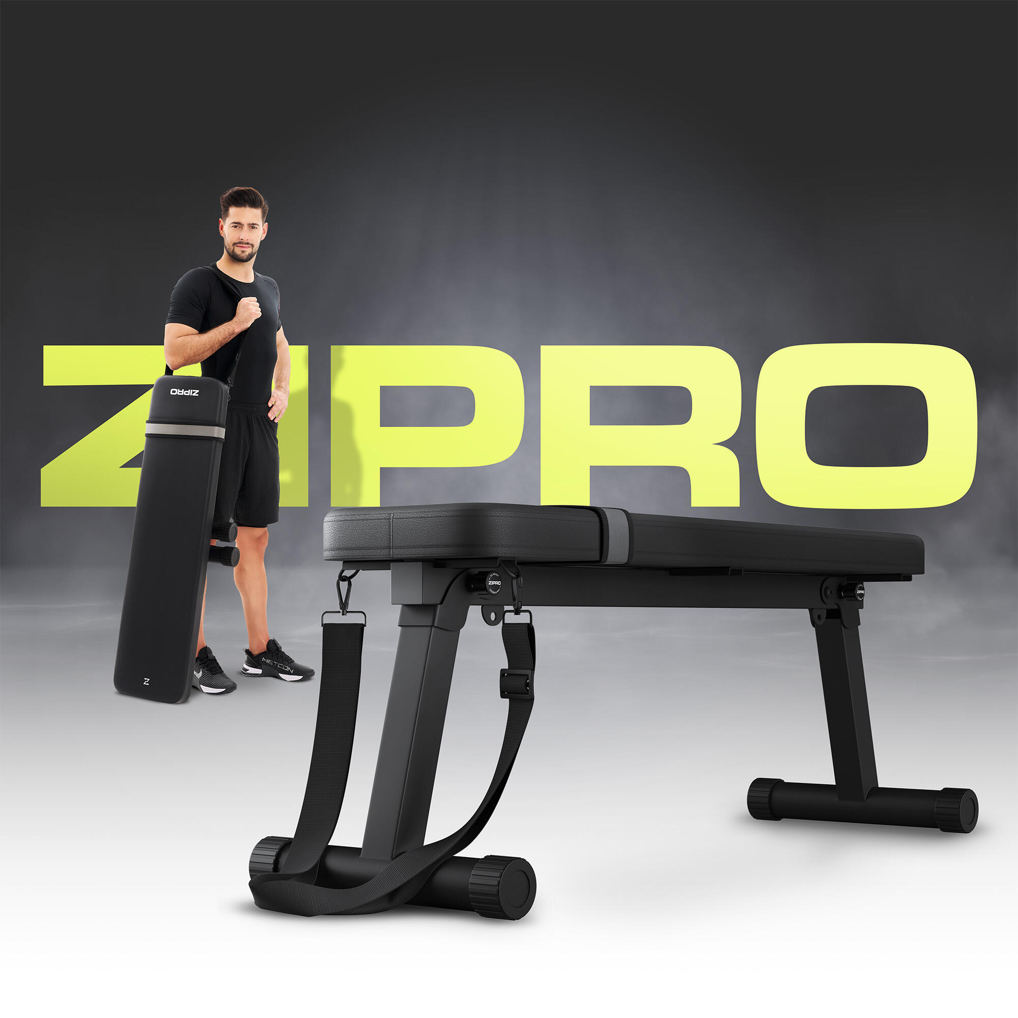 Fitnessbank Zipro Plank inklapbare trainingsbank 3/8