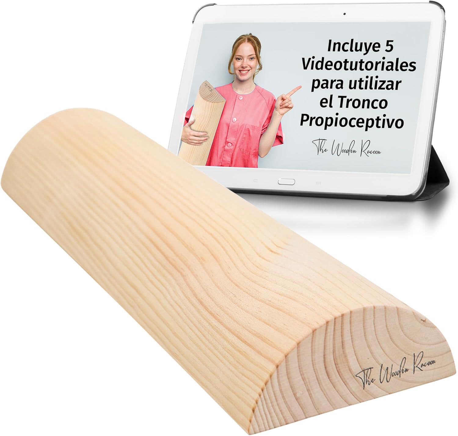 TWR ®Tronco Propioceptivo de Madera+5 video clases /Woodroller 3/8
