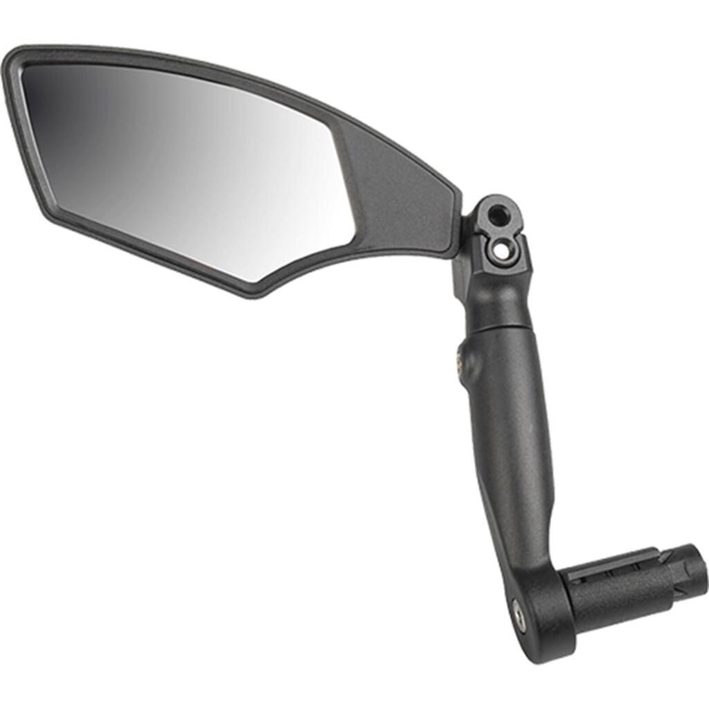 M-Wave Bar-End Bicycle Mirror, Left, 3D Adjustable Stem, Impact-Resistant Glass.