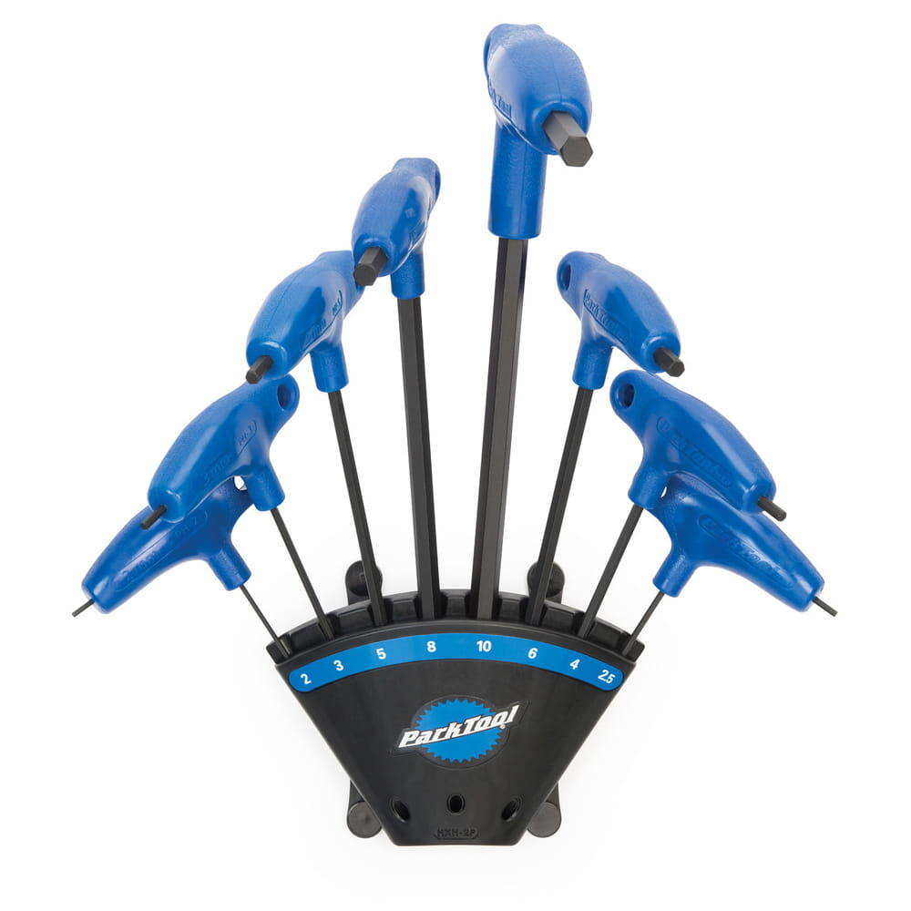 PARKTOOL PH-1.2 Set di prese esagonali con impugnatura a P + supporto
