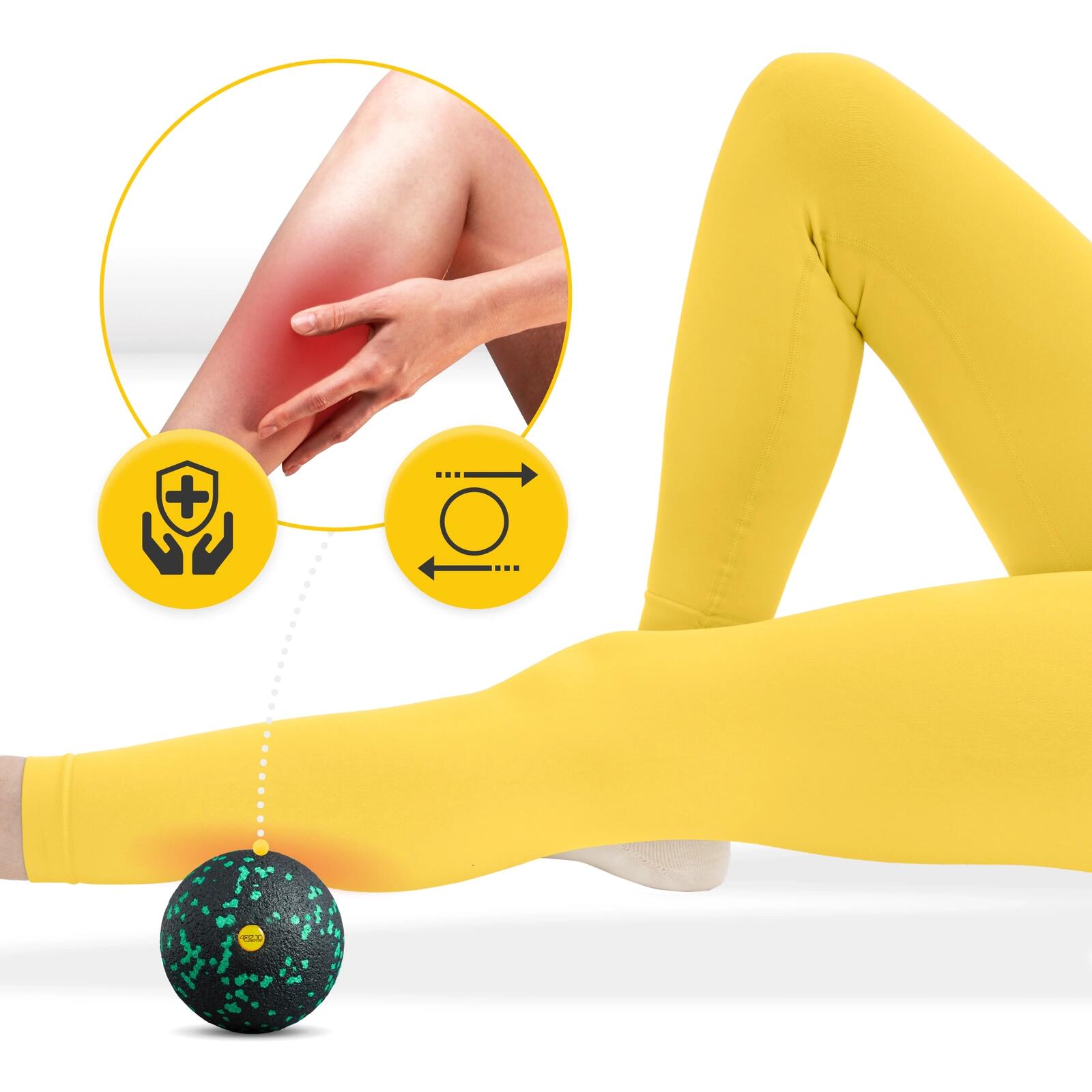 Faszienball 12cm EPP Massageball Triggerpunkt Selbstmassage Profi 4FIZJO 7/7
