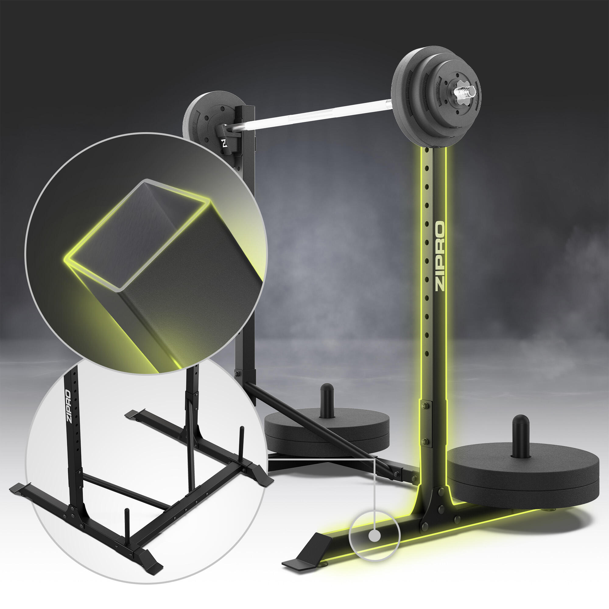 Rack de musculation Zipro avec rack pour poids 250kg 4/8