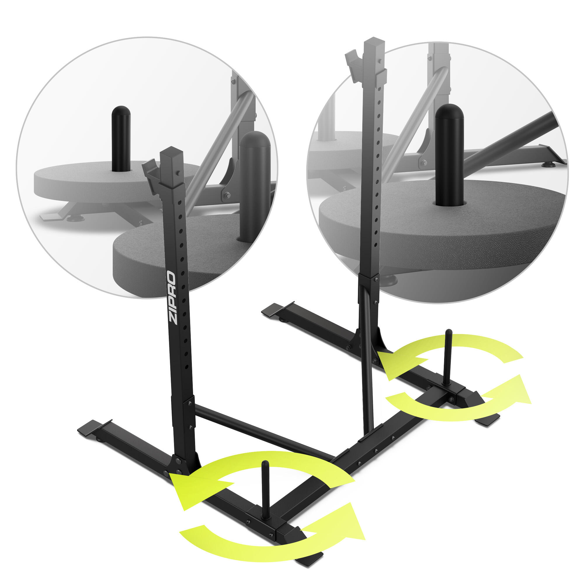 Rack de musculation Zipro avec rack pour poids 250kg 5/8