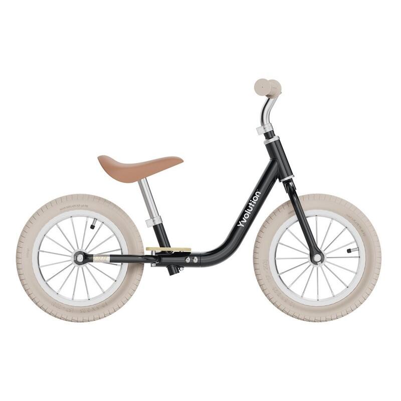 Bicicleta de equilíbrio vintage para criança Yvolution Classic Black 6/6