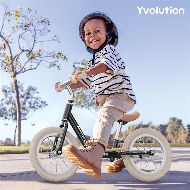 Bicicleta de equilíbrio vintage para criança Yvolution Classic Black 5/6