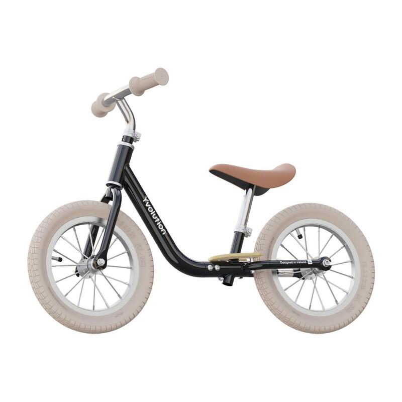 Bicicleta de equilíbrio vintage para criança Yvolution Classic Black 2/6