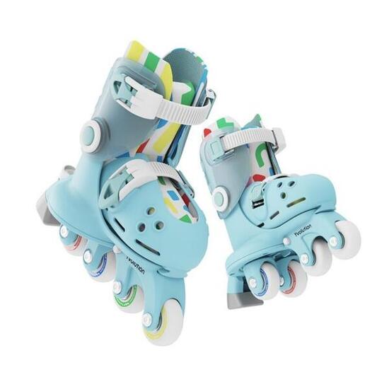 PATINES AJUSTABLE Y EVOLUTIVOS VERDE PARA NIÑOS T.30-34YVOLUTION