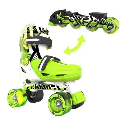 PATINES AJUSTABLES Y EVOLUTIVOS COMBO NEON T.34-37 YVOLUTION TURQUESA RAINBOW