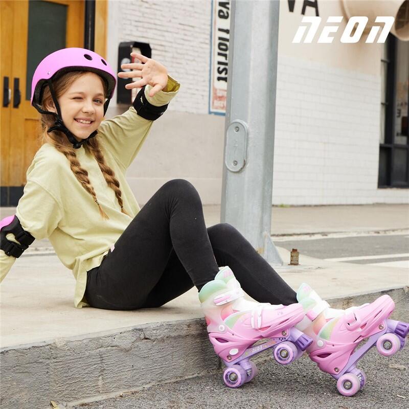 PATINES AJUSTABLES Y EVOLUTIVOS COMBO NEON T.34-37 YVOLUTION TURQUESA RAINBOW 3/3