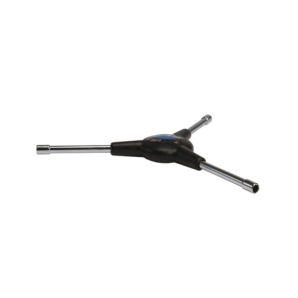 Triple head spoke key for internal spokes Park Tool