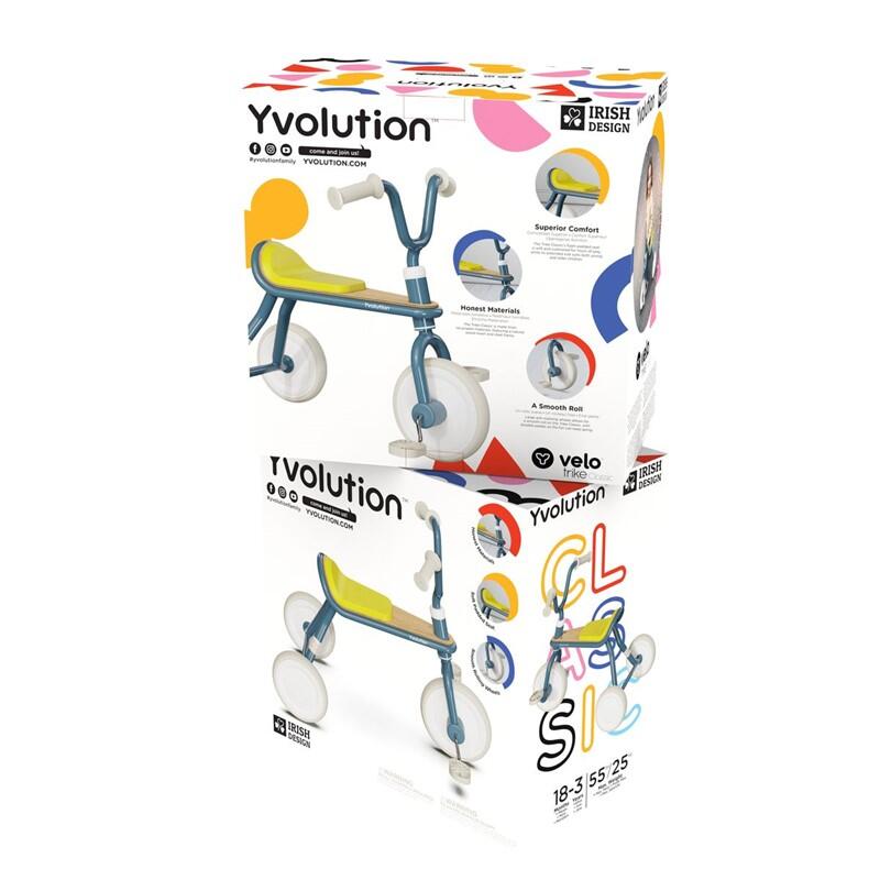 TRICICLO CON PEDALES VINTAGE PARA NIÑOS YVOLUTION CLASSIC NEGRA 6/6