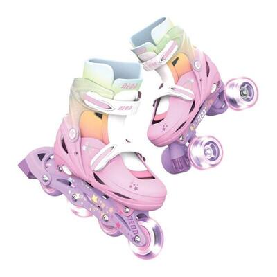 PATINES AJUSTABLES Y EVOLUTIVOS COMBO NEON T.34-37 YVOLUTION TURQUESA RAINBOW